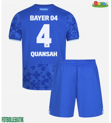 Bayer Leverkusen Jarell Quansah #4 Tredjeställ Barn 2025-26 Kortärmad (+ Korta byxor)